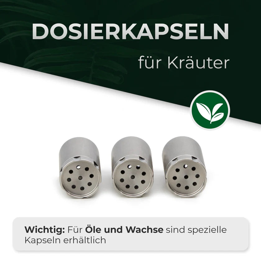 HiZen 3er Kapseln Kräuter Convectum, Nanu & ProMax nicht für Öle und Wachse