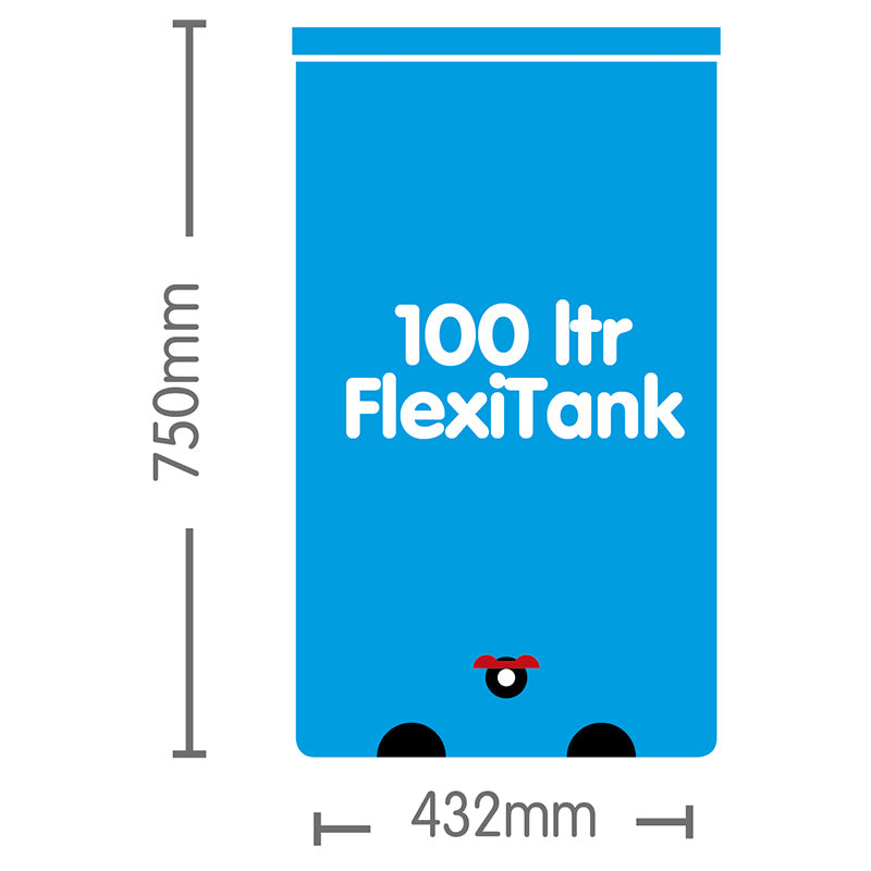 Flexibilis tank 100L