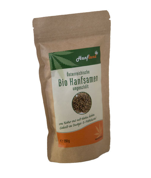 Hanfland Bio Hanfsamen ungeschält, 250 g