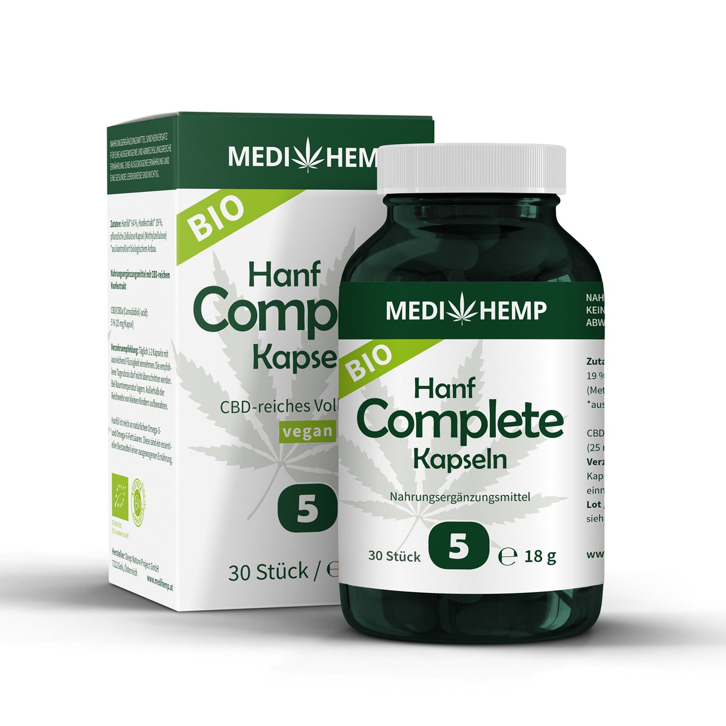 CBD Hanf Complete Capsules 5 % 60 pieces