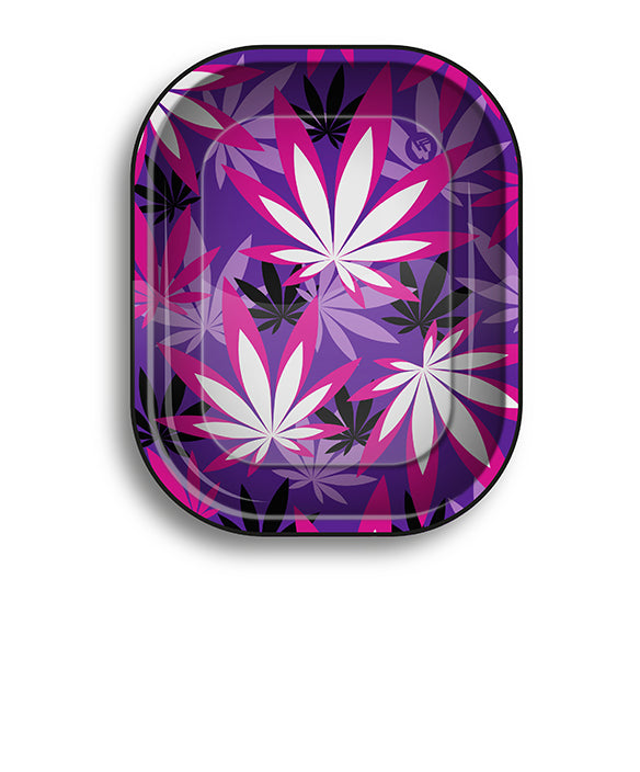 Rolling Tray Pink Leaves 180 mm x 125 mm