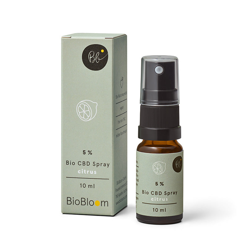 BioBloom organic CBD spray citrus 5% 10ml