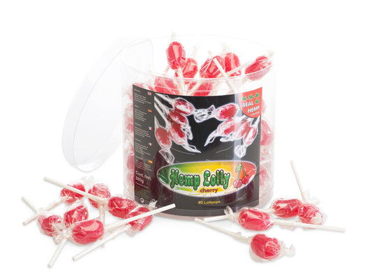 Cannabis ízű nyalóka cherry 11g