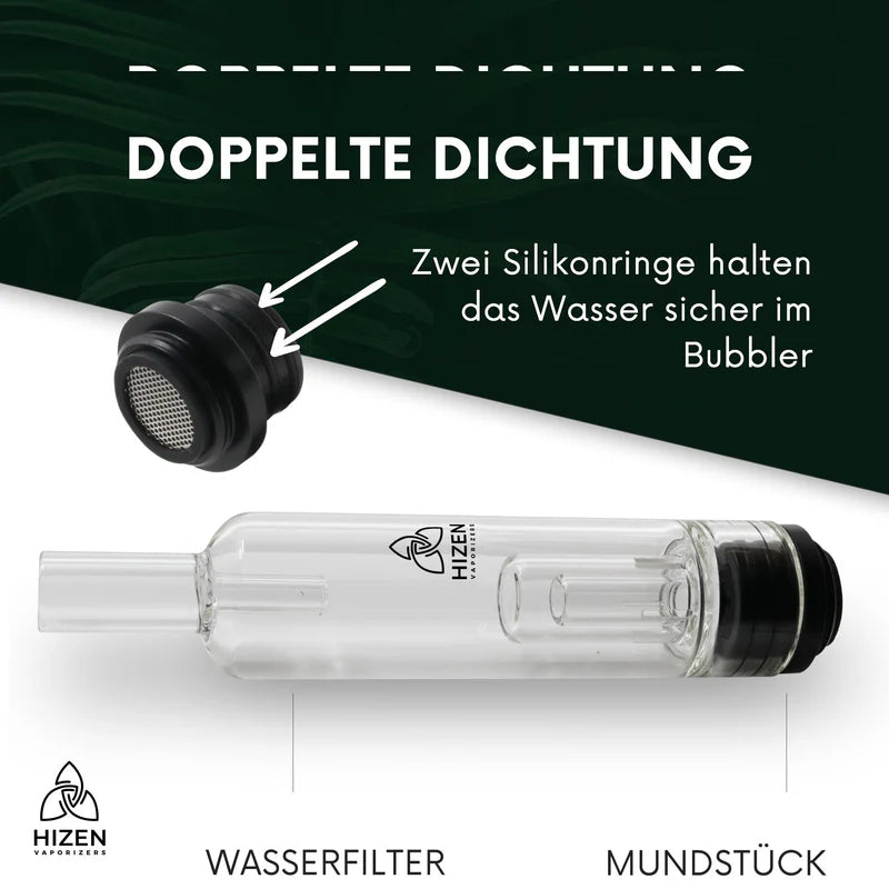HiZen Bubbler Mundstück – Stilus Vaporizer Zubehör Dichtung Infos