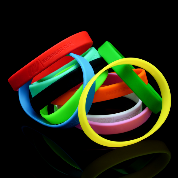 Schutzring für Grinder von der Marke NV aus lebensmittelechtem Silikon in verschiedenen bunten Farben.